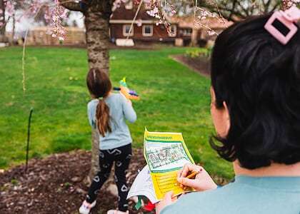 Time-traveling Caterpillar Scavenger Hunt