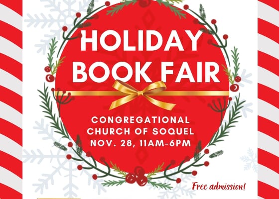 Holiday Book Fair at Congregational Church of Soquel, Nov 28