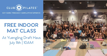 Join Club Pilates for a FREE Pilates Mat Class at Yuengling Draft Haus!