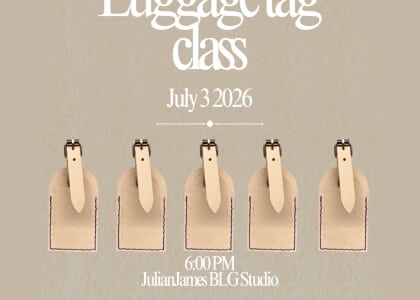 I MADE IT: Leather Luggage Tag Class