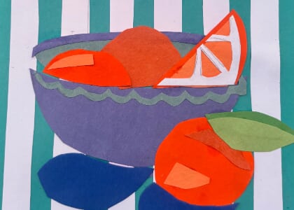 Fruit Bowl Collage Workshop: Cut, Layer & Create