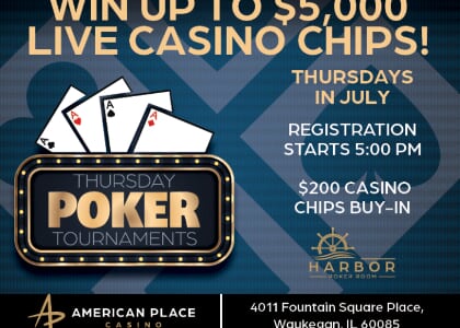 Thursday Poker Tournaments at American Place