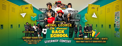 King George Back to School Giveaway Concert