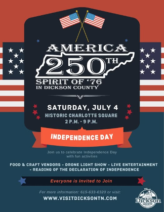 America 250th Spirit of '76 in Dickson County