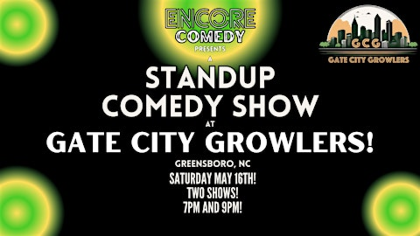 Standup Comedy at Gate City Growlers! (Greensboro, NC)