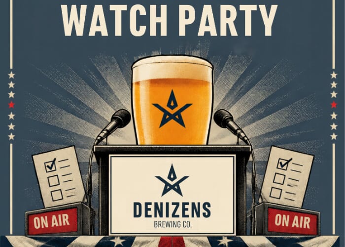 Election Night Watch Party Bingo at Denizens Brewing Co.!