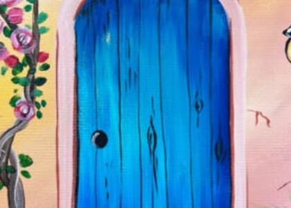 Paint & Sip @ Ruby Sunshine (Downtown): Tuscan Blue Door