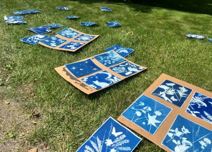 Cyanotype Workshop with the Crown Hill's Artists-in-Residence