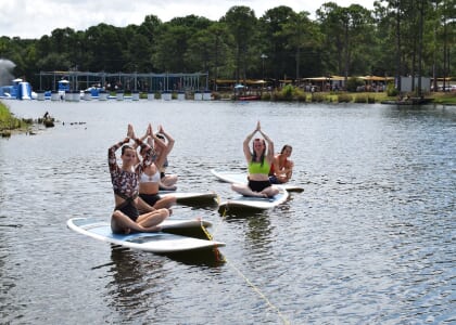 SUP Yoga at Trophy Lakes