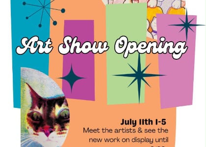 Art Show Opening At Kitty Cat Lounge