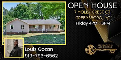 OPEN HOUSE - 7 Holly Crest Ct