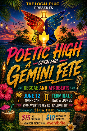 POETIC HIGH open mic & Gemini Fete