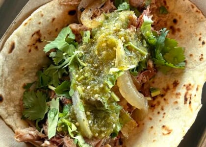 Brisket Taco Tuesday at Taco Flats