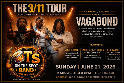 The 3/11 Tour -- 3 Drummers, 1 Mic, 1 Night