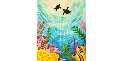 Turtles Floating By - Paint and Sip in Indianapolis | Classpop!™