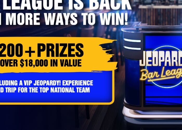National Jeopardy! Bar League Returns October 4th!