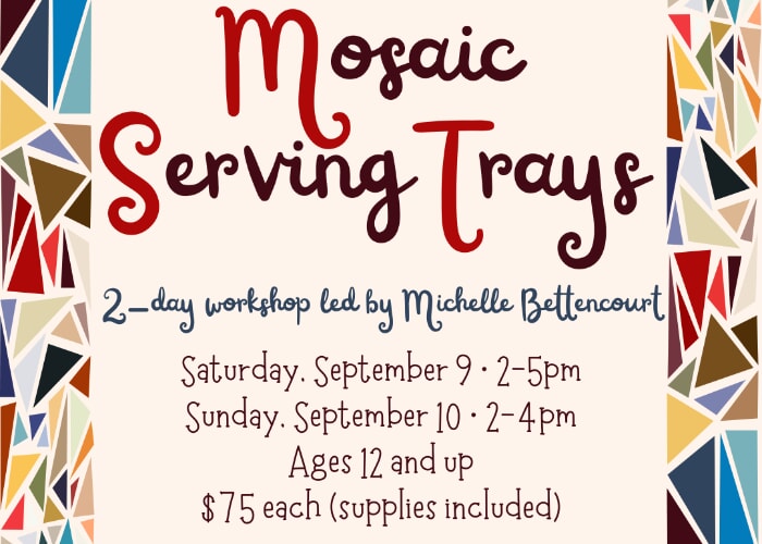 Mosaic Serving Tray Workshop