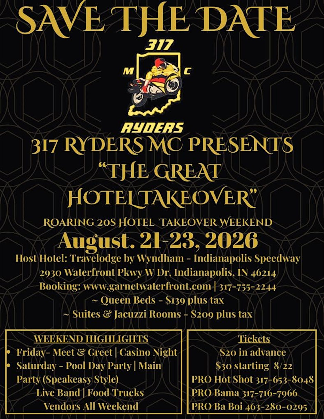 ROOM BOOKING ONLY- 317 Ryder MC@Garnet Waterfront