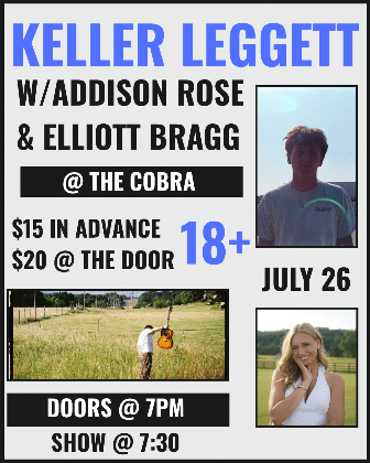Venue: Keller Leggett | Addison Rose | Elliott Bragg