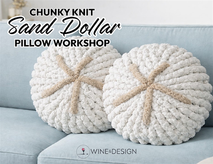 Chunky Knit Sand Dollar Pillow Workshop