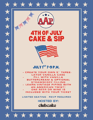 All American x Club Cake Cake & Sip