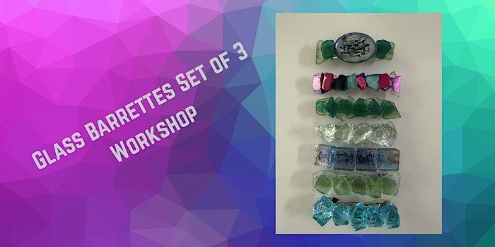 Sea Glass & Crushed Glass Barrette Workshop