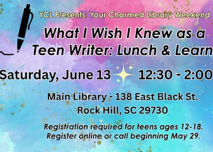 What I Wish I Knew as a Teen Writer: Lunch & Learn with Jennifer Moorman