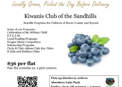 Kiwanis Annual Blueberry Fundraiser
