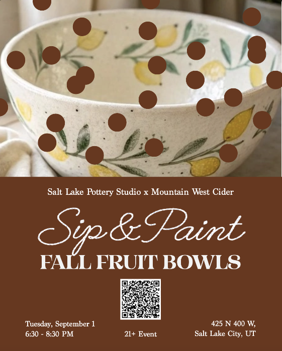Sip & Paint Fall Fruit Bowls