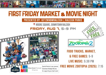 First Friday Market & Movie Night: Zootopia 2 (2025)
