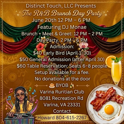 Distinct Touch, LLC Presents R&B Brunch Day Party