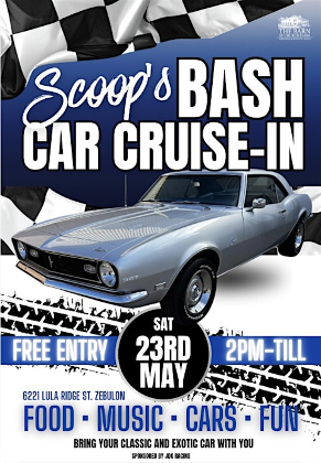 Scoops Bash Car Cruise In