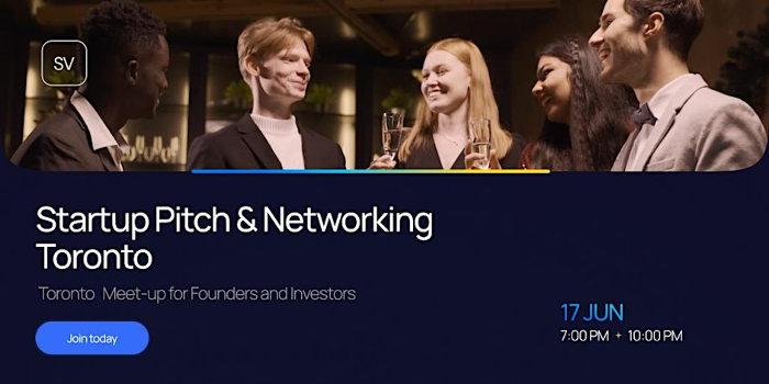 Startup Pitch & Networking in       Toronto