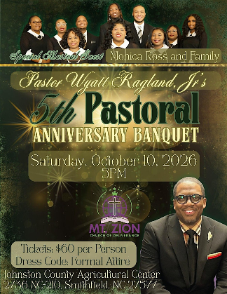5th Pastoral Anniversary -Wyatt Ragland Jr. featuring Monica Ross & Family