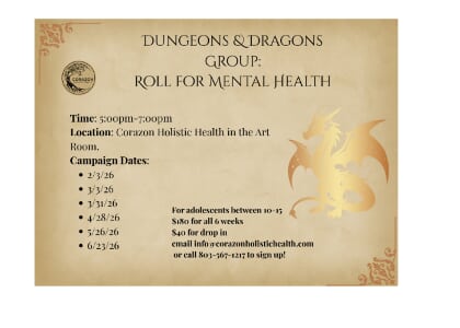 Dungeons and Dragons Group- Roll for Mental Health