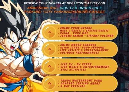 Anime Matsuri On The Water Food & Music Festival At Curtis Hixon Park