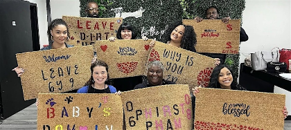 Paint, Sip & Craft Your Own Doormat