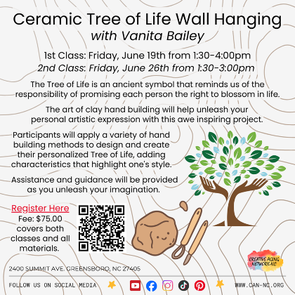 Handmade Ceramic Tree of Life Wall Hanging with Vanita Bailey