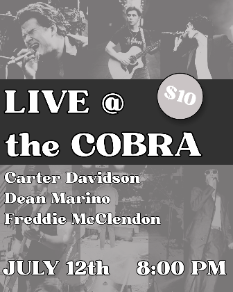 Venue: Freddie McClendon l Dean Marino l Carter Davidson