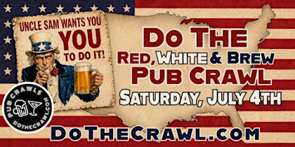 Do The Red, White, & Brew Pub Crawl in Greensboro