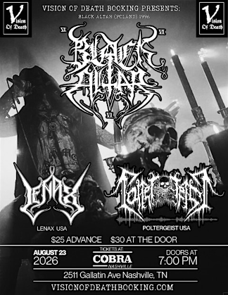 Venue: Black Altar | Poltergeist | Lenax