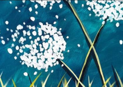 Paint & Sip Event @ Two Blokes Brewing: Wishful Dandelions
