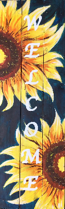 NEW* Sunflower Welcome Porch Leaner