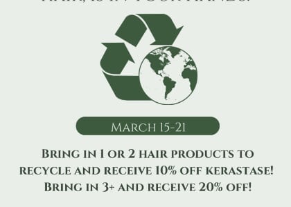 Lyndsey Walker Salons Recycling Event