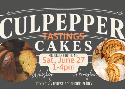 😋 Culpepper Cakes TASTINGS & Pre-Orders!