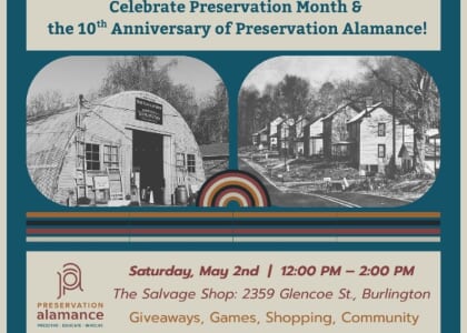 Preservation Month Celebration with Preservation Alamance