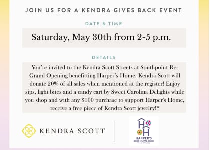 Kendra Gives Back Event Supporting Harper's Home