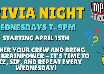 Trivia Night at Top Dawg Tavern!