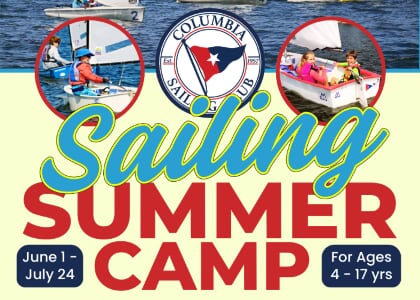 Sailing Summer Camp at Columbia Sailing Club on Lake Murray