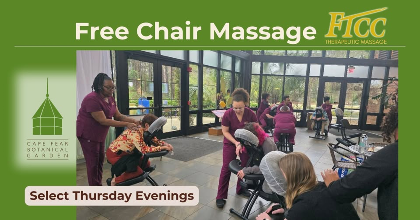 Chair Massage at the Garden in partnership with FTCC